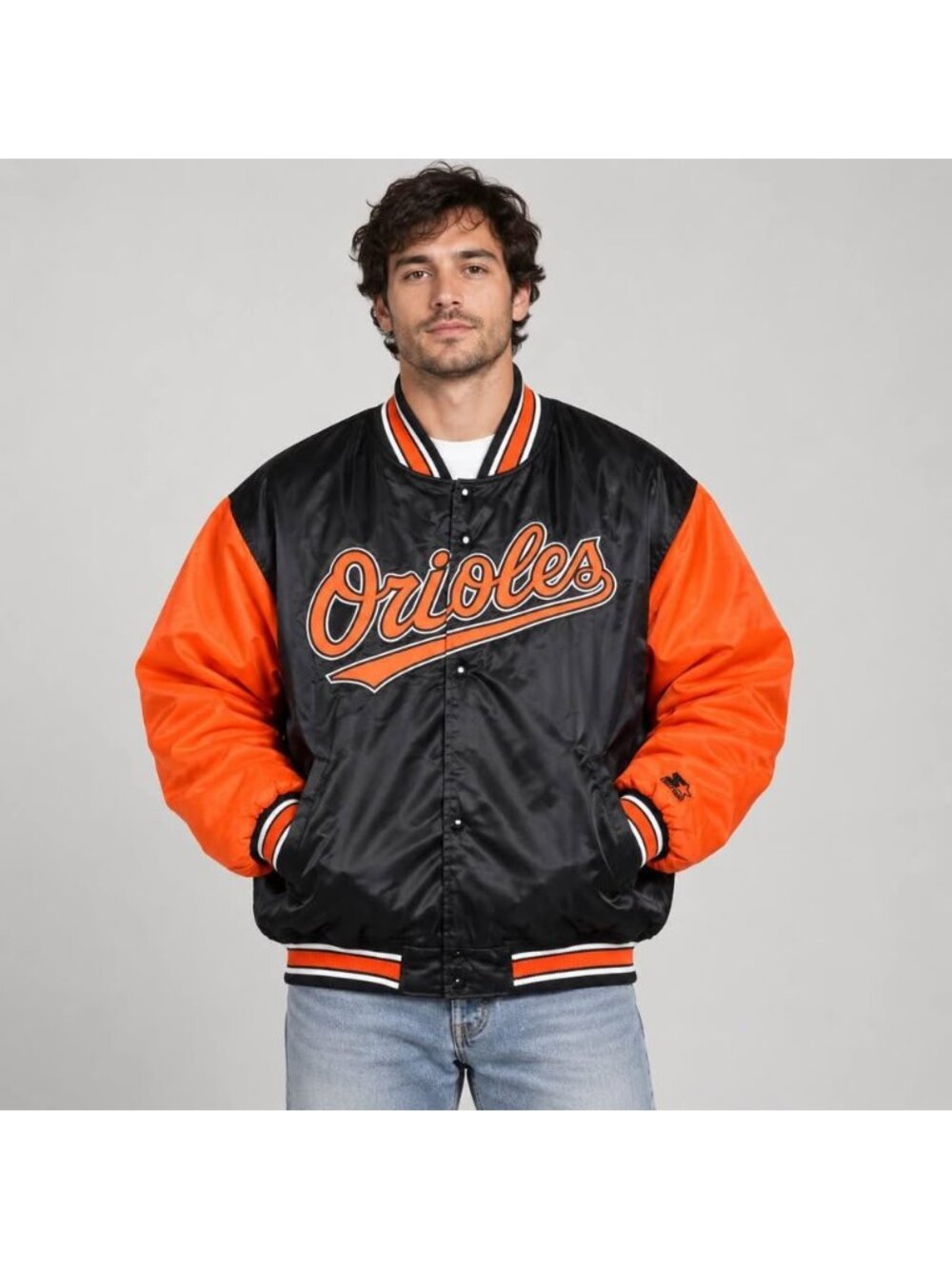 Vintage Baltimore Orioles Starter Satin Jacket 2XL Diamond Collection MLB